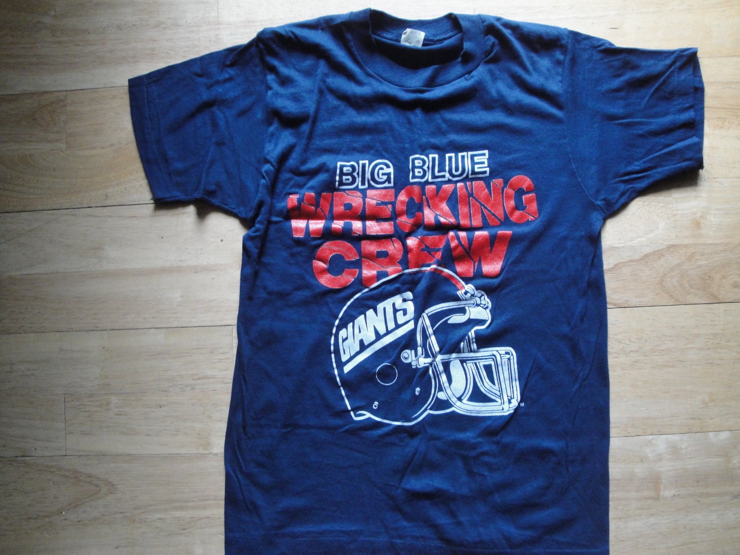 Vintage NY Giants Big Blue Wrecking Crew Tshirt