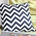 RESERVED for SANDY B black and white zig zag pillow cover with invisible zipper 18X18 inch set of two.