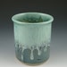 Utensil Holder or Wine Chiller in Blues and Green