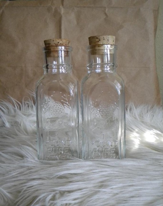 Vintage Honey Acres 1lb Glass Jars