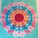 Tie Dye Tapestry: 16 Pointed Star