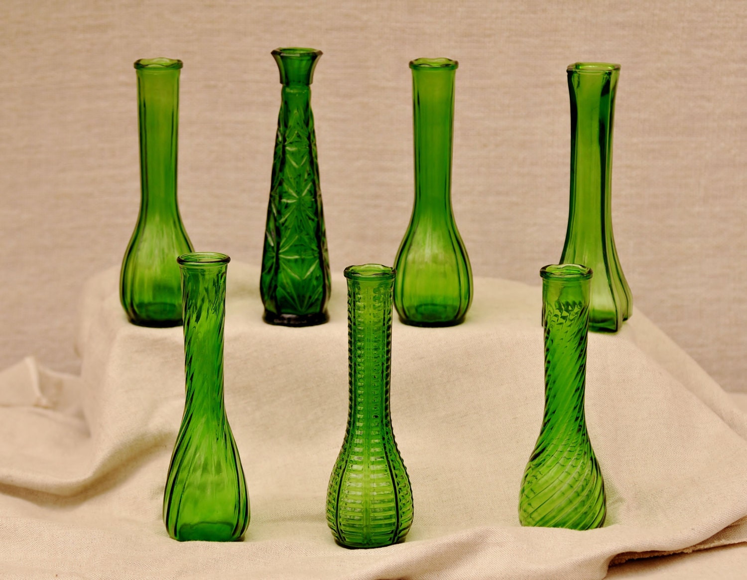 Vintage Green Glass Vase Wedding Antique Glass Vases For 2225