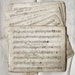 Six Antique Handwritten Music Sheets From 1861 - For Collage Scrapbooking Altered Art