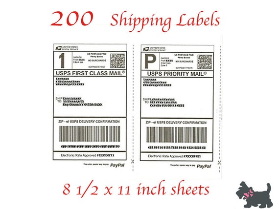 Paypal Shipping Labels 200 ebay usps ups click and ship self