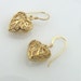 gold plated dangling heart earring EAR19