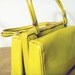 Vintage Patent Leather Box Purse Chartreuse ON SALE
