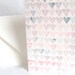 Handpainted Card - Pink Watercolor Hearts