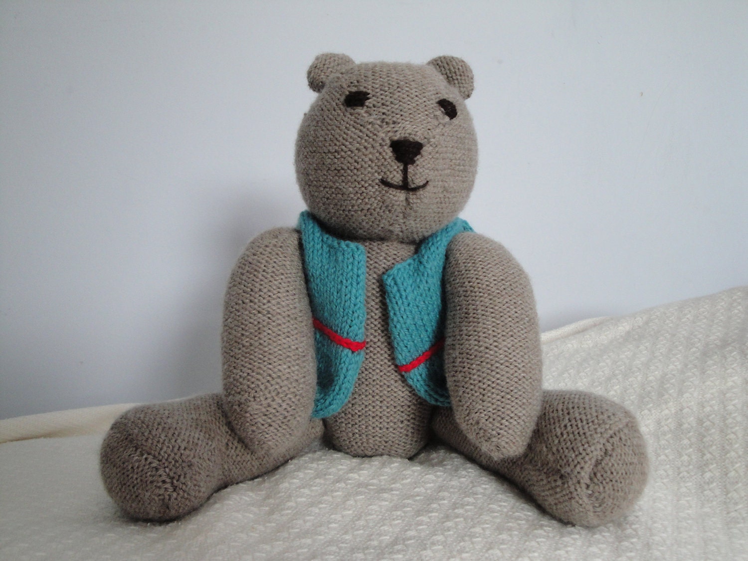 teddy bear with vest