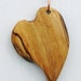 Driftwood Heart Pendant with Copper Ring and Brown Slip Knot Necklace