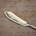 SPREAD LOVE - Upcycled Vintage Silverware Butter Knife hand stamped