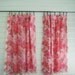 Vintage Pink Curtains Pair--Pretty Feminine Cabbage Roses--Shabby Chic, Girly, Lovely 25 x 44