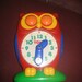 Tomy owl clock Vintage classroom educational toy 1980's