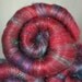 Fiber Batts for spinning - Scarlet Cape (3.3 oz.) alpaca, merino, romney , bamboo, silk, milk fiber,silk noil, angelina