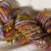 Handspun Art Yarn - Adelaide ( 36 yds)- merino, locks ( lincoln, mohair) , tencel thread