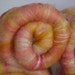 No- glitz Batts for spinning and felting - Pink Lemonade ( 2.3 oz. ) merino, alpaca, mohair, romney, silk, bamboo