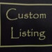 Custom Listing for Leah