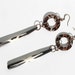 Leopard Shell and African Bone Bead Earrings, Tribal Earrings