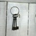 3 very large french antique keys