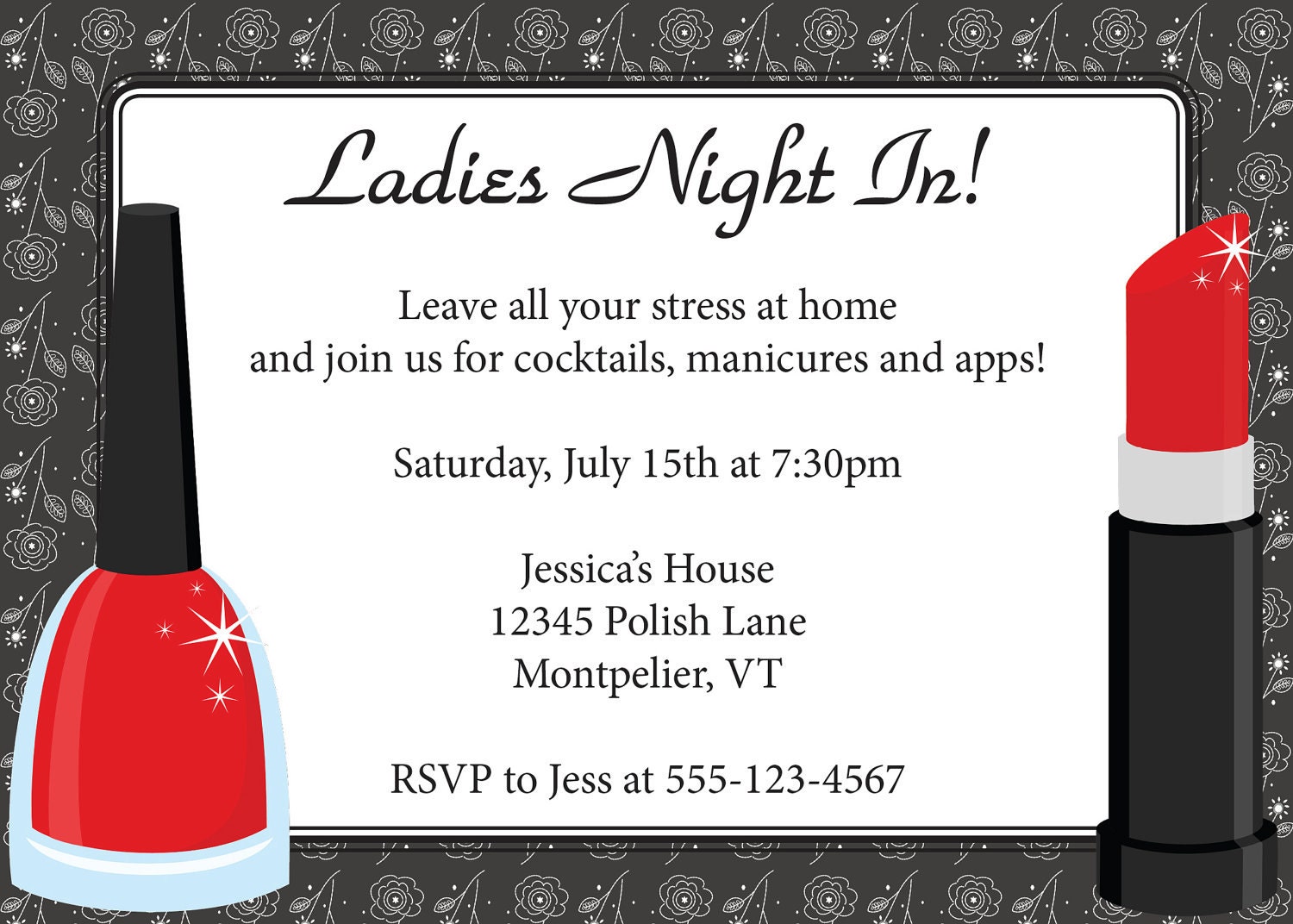 Ladies Night Invitations 2