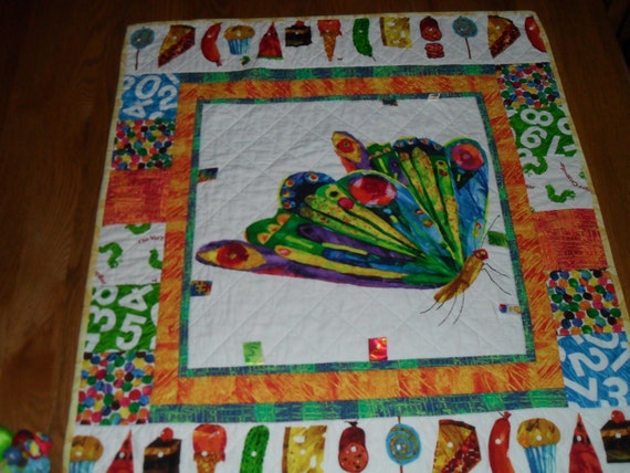 Very Hungry Caterpillar Eric Carle Stroller Blanket Baby