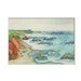 giclee print of original painting Pescadero Beach, California Coast 2 by Victoria Kloch, blue, orange, green