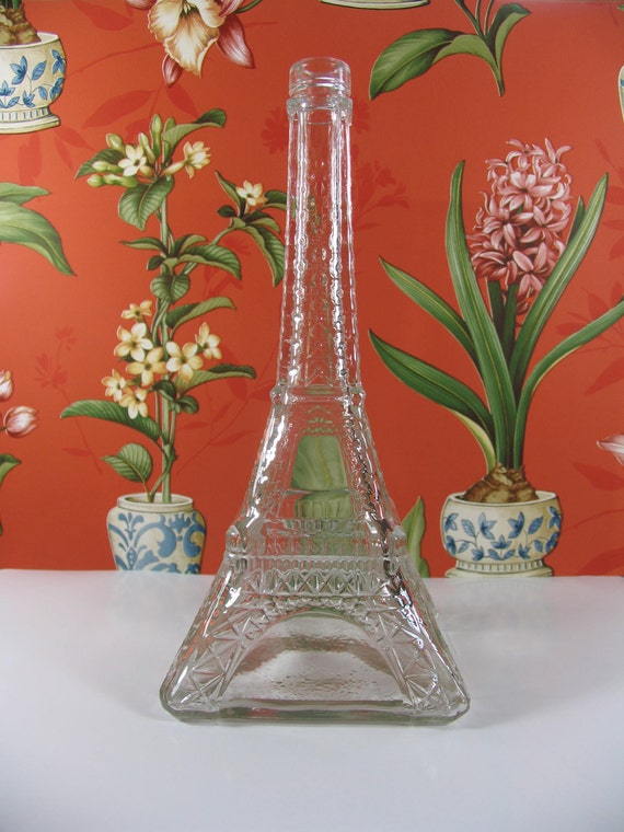 Eiffel tower glass bottle