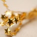 5 yards - Cute little metallic gold star ribbon