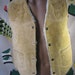 Vintage Suede Leather Sheepskin Shearling Vest - Buffalo Design - Mexico - Small