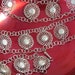 Vintage 1960s Bohemian Handmade OOAK Silver Metal Stylized Flower Link Belt Boho-Chic