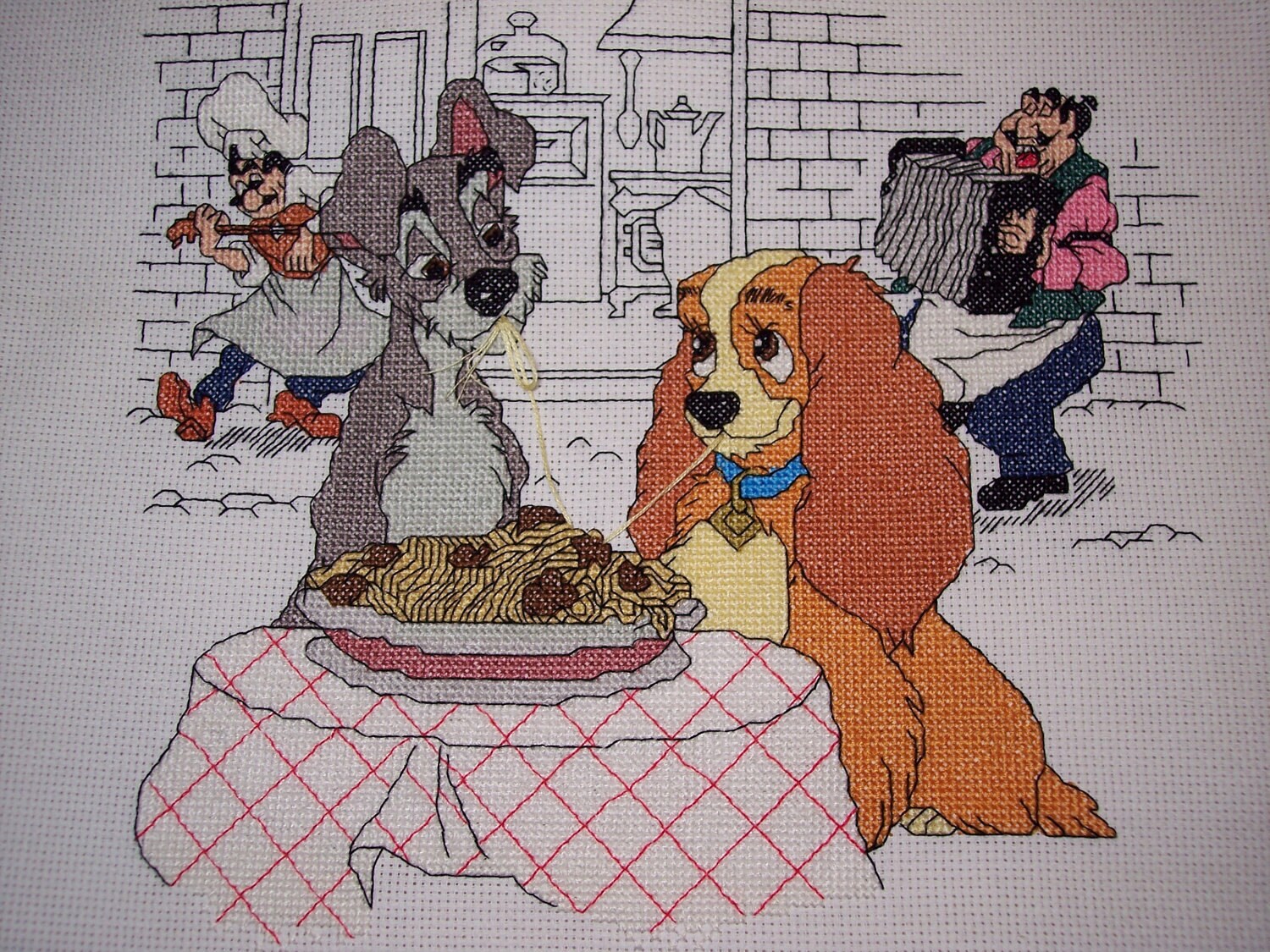 Disney Lady and the Tramp Cross Stitch