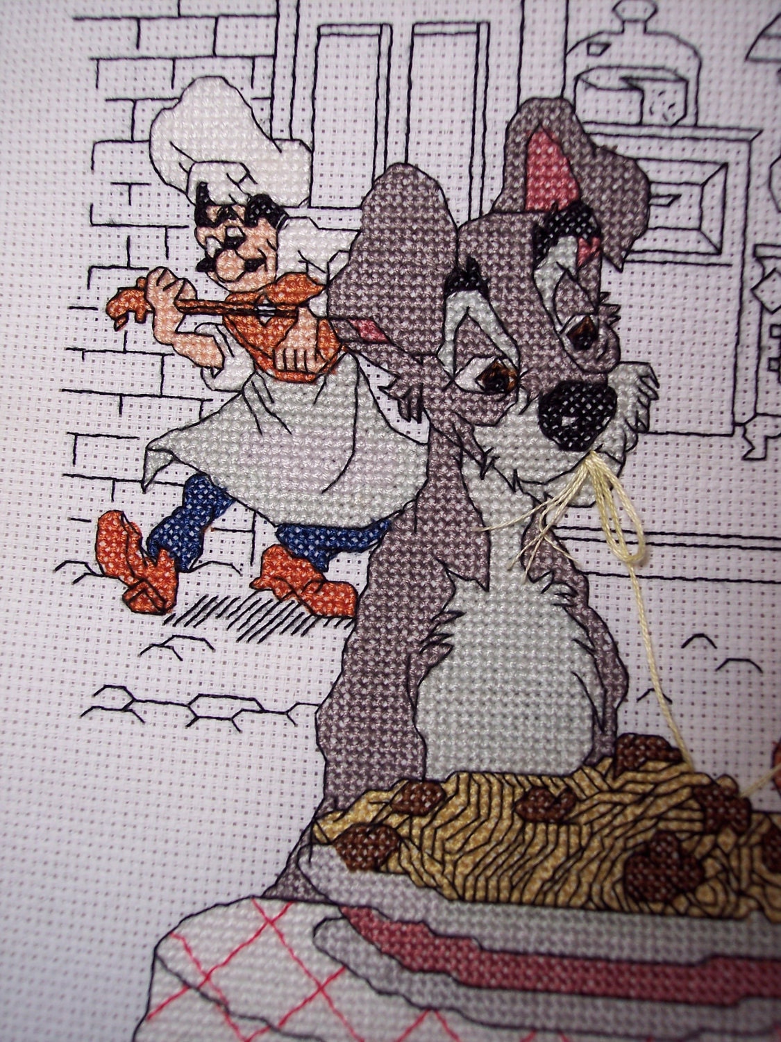 Disney Lady and the Tramp Cross Stitch