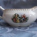 Vintage Godey Prints Gravy Boat Pitcher Harker Pottery Co. ca 1940- 1950s