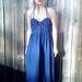 1990's Vintage Denim Halter Maxi Dress