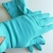 Vintage Shalimar Ladies Gloves Turquoise Blue