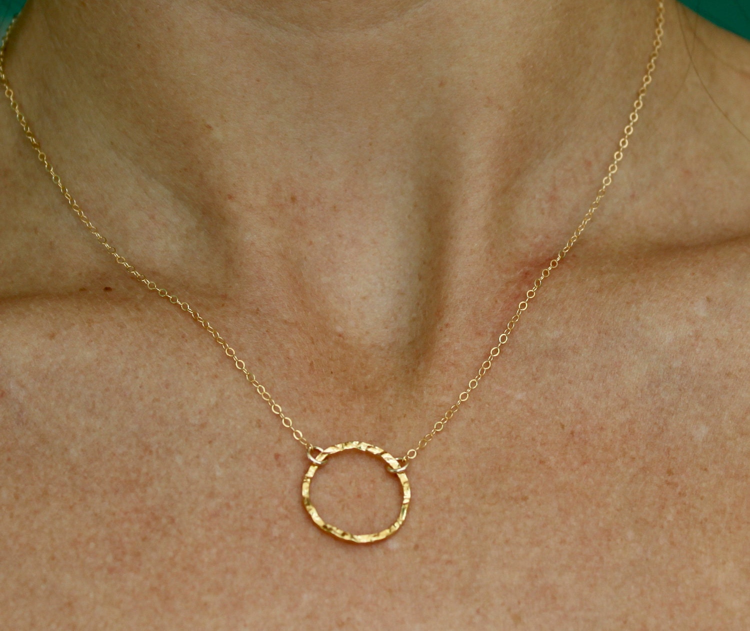 Gold Circle Necklace