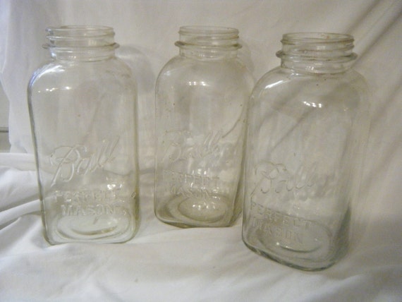 Vintage Ball Canning Jars 1/2 Gallon Size