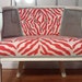 Peachy-Keen Orange Coral Hollywood Vintage Cane Chair