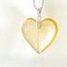 RESERVED - Leaf Skeleton Heart Pendant sterling silver 925 chain - golden peach romantic heart for her