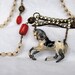 RESERVED LIST for Rosaria. Horse Necklace. Don't buy please.