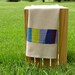 Modern Kitchen Towel, Blue, Teal, Lime Green, Burgundy
