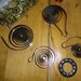 Steampunk Altered Art Supplies Brass Rivets, Metal Coils, Bearing