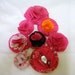 Fabric Flowers/Destash - Pink Set