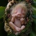 sweet tiny baby fairy fairie with nest ooak
