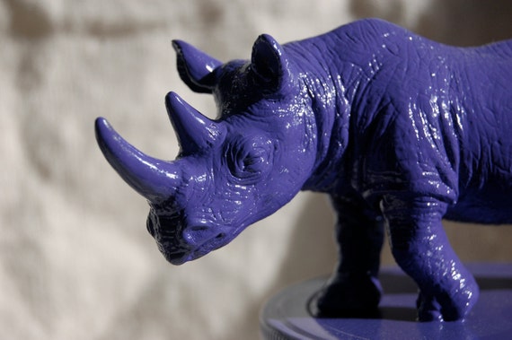 purple rhino stuffed animal