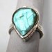 Huge Labradorite studded 925 Sterling Silver Hammered Ring , Fine Quality Labradorite Blue Flashy Pear Drop Faceted Gemstone