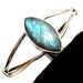 925 Sterling Silver Cuff Bracelet studded with fine quality Blue Flashy Labradorite Marquise Shape Cabochon silver jewellery bangle