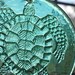 Pressed Glass Loggerhead Sea Turtle Sun Catcher Large