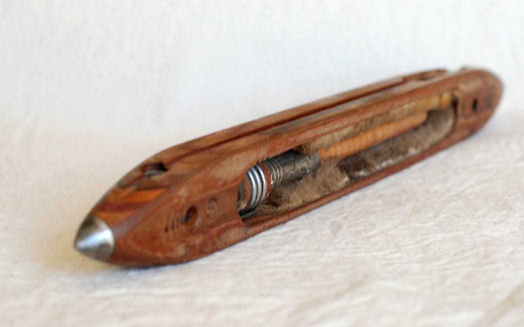 Shuttlecock Textile Weaving and Spindle Antique by ArtistAttic