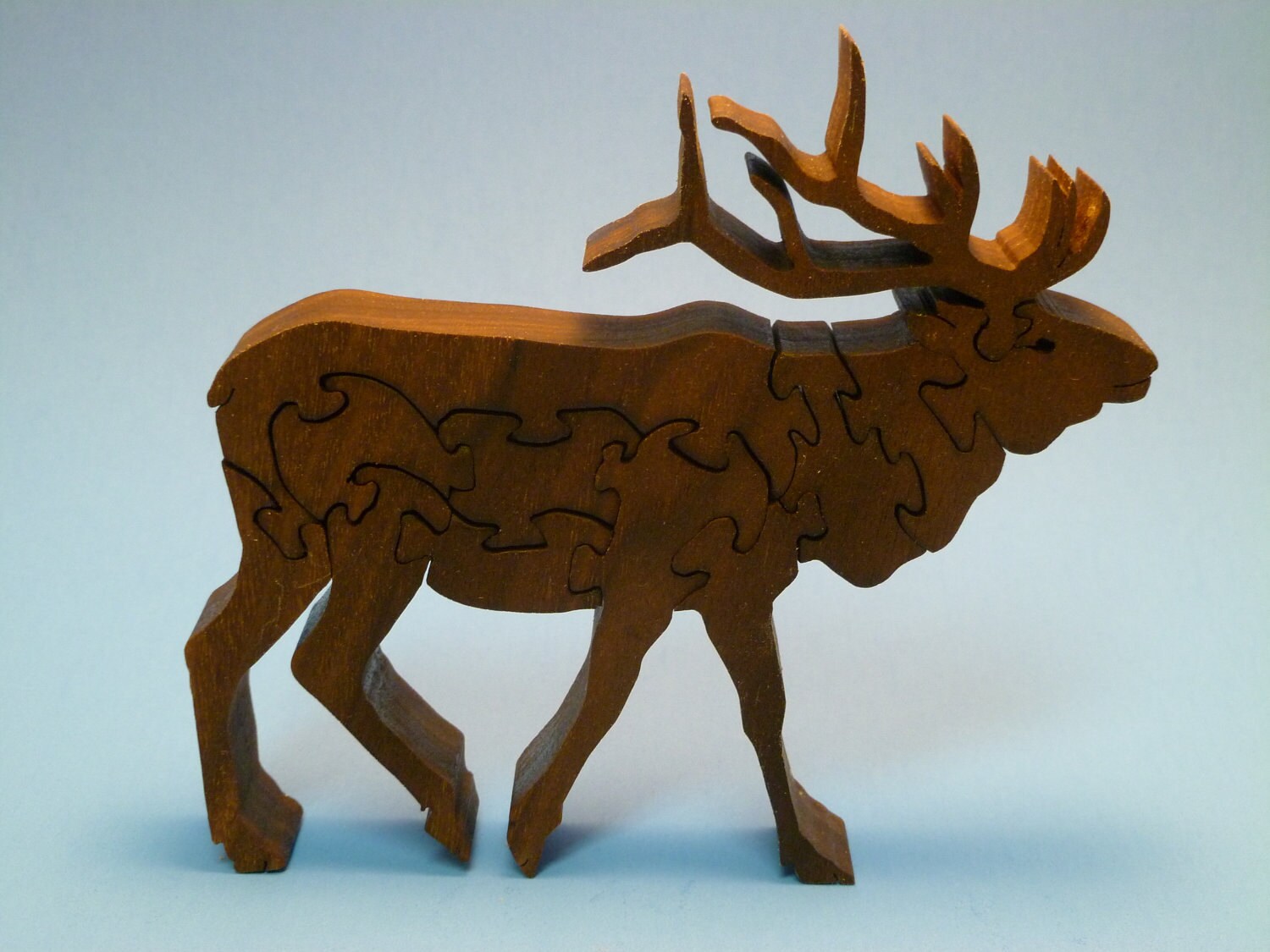 Wooden ELK Scroll Saw Wood Puzzle