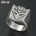Sterling Silver Decepticons Ring + special size